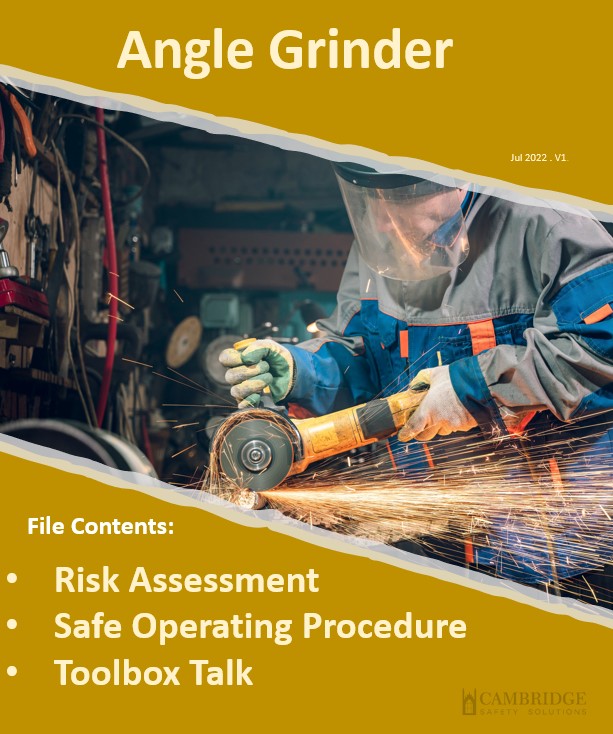 Angle Grinder. Risk Assessment