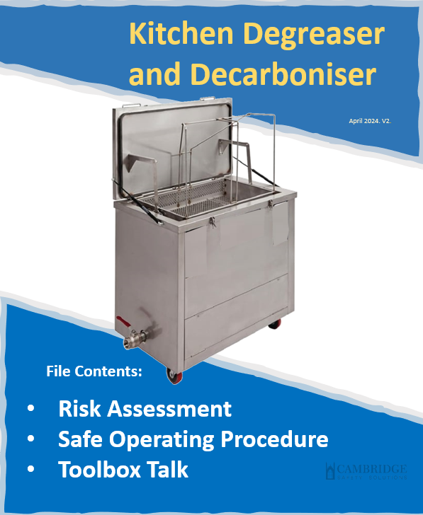 Decarboniser Degreaser - Risk assessment