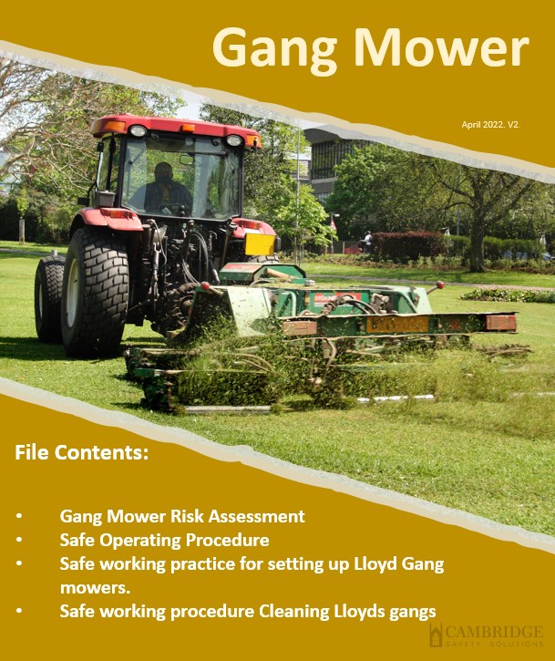 Gang Mower. Risk Assessment