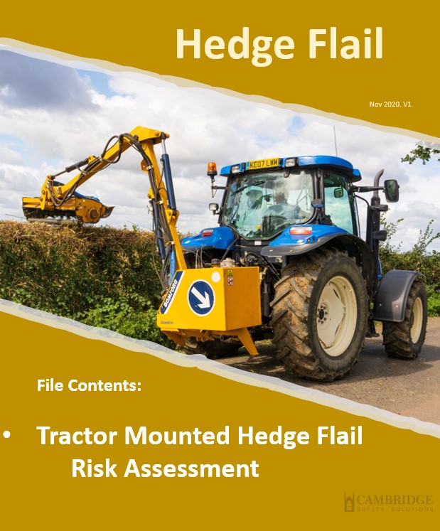 Tractor Mounted Hedge Flail. Risk Assessment