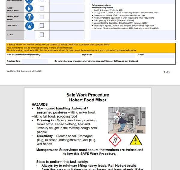 Rotary Mixer. Risk Assessment