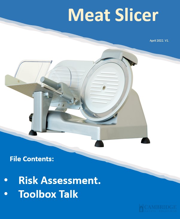 Meat Slicer. Risk Assessment