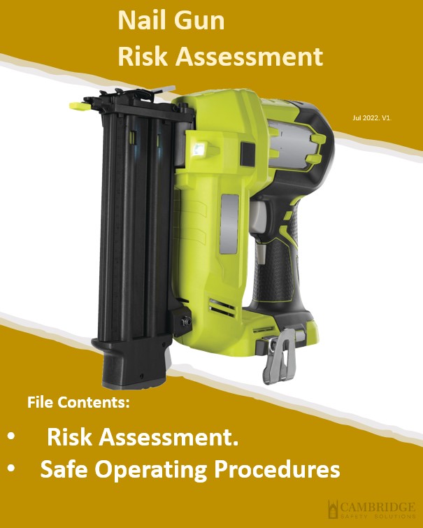 Nail Gun. Risk Assessment